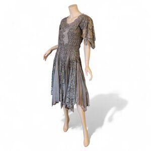 QUEEN MODA Grey Fairy Dress  Made in Italy - Size Medium
